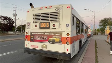 Loud M.A.N Axles | 2005 New Flyer D40LF 0533 | Mississauga Transit 108 Meadowvale Business Express