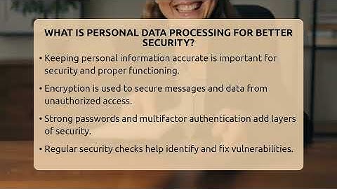 What Is Personal Data Processing For Better Security? - Everyday-Networking