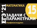 Задачи с параметрами - 15 | Графический способ решения задач с параметрами