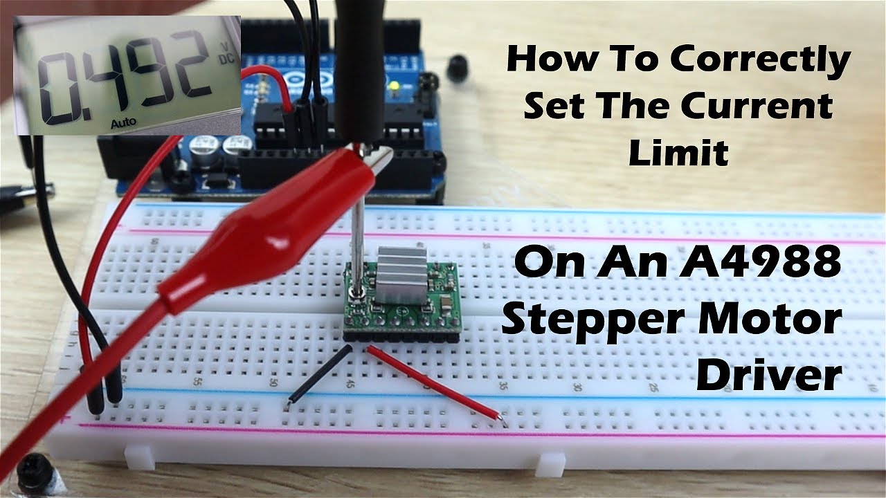 How to correctly set the motor current limit on an a4988 stepper motor