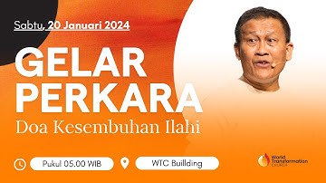 DOA FAJAR ONSITE | Spesial GELAR PERKARA | Sabtu, 20 Januari 2024 | Pkl 05.00 WIB | GBI WTC Serpong