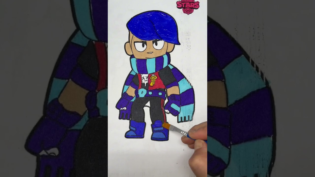 Brawl Stars Fang Glitter Coloring 