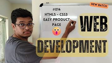 014 Web Development: Html5, CSS3 Simple Product Page (Explained From Scratch)