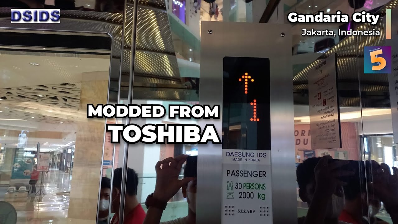 Daesung-IDS (Mod) Traction Scenic Elevators - Gandaria City Mall, Jakarta, ID