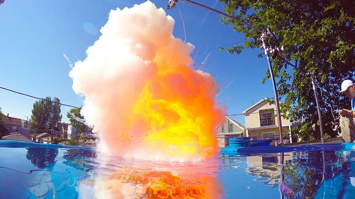 Gunpowder Lit on Water - Lost Episode of Warped Perception 4K Slow Motion