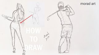 How to Draw a Body Step by Step for Beginners | Drawing Sketches