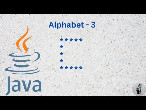 alphabet pattern using