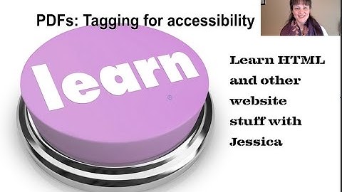 How to tag a PDF for accessibility