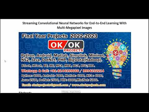 Streaming Convolutional Neural Networks for End to End Learning With Multi Megapixel Images