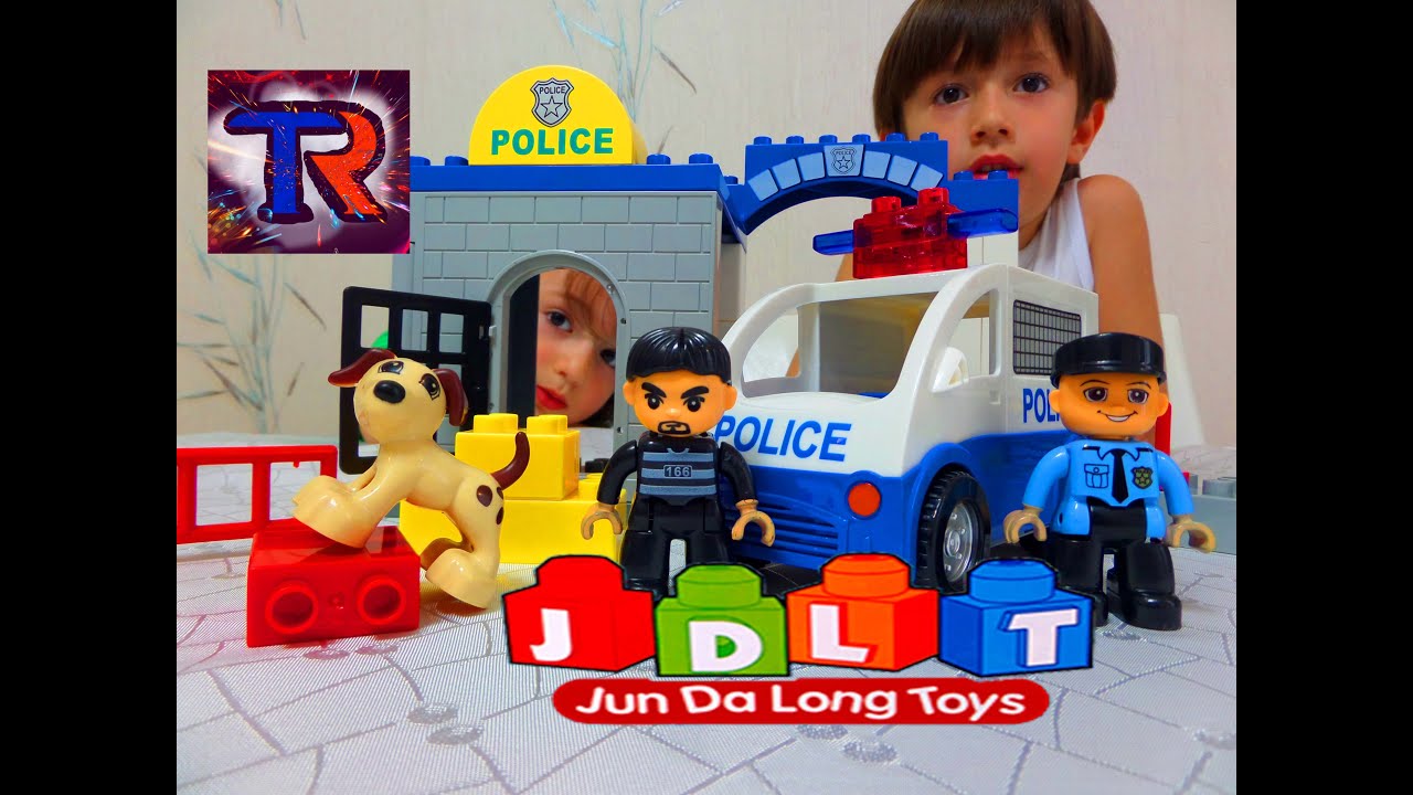 JDLT "Полицейский участок" конструктор собираем. Аналог LEGO DUPLO. Collecting cunstructer(designer)