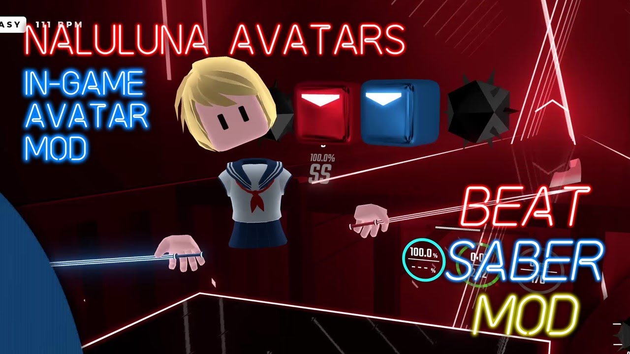 Åre anekdote succes Beat Saber Mod] NalulunaAvatars - Show your in-game avatar mod / 公式アバター表示mod  [ビートセイバーmod] - YouTube