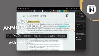 Learn To Notein Add Annotations