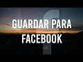 Como guardar fotos para FB en Photoshop 2021.