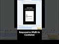Elementor Tips: Make Your Container Width Responsive!