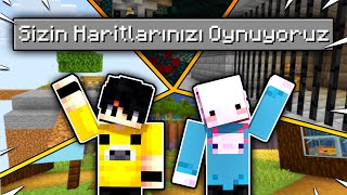 Minecraft PE'de Sizin Haritalarınızı Oynuyoruz!! [2]