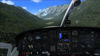 Flight Simulator X Cessna 337 landing Stehekin State