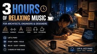 3 Hours of Relaxing Music for Architects, Engineers & Designers 🌙🎧
