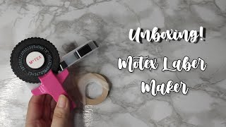 Unboxing Motex E-101 Label Maker