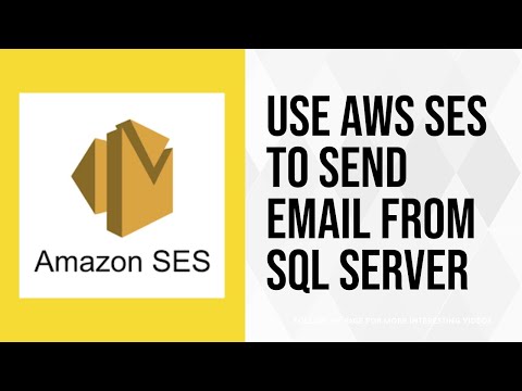 Use Amazon Simple Email Service (SES) to send email from SQL Server #aws #sqlserver #cloud