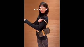 NEW ! LOUIS VUITTON LV M26191 Pochette Mia 2025FW Monogram Brown Looping Bag Handbag onbody Review
