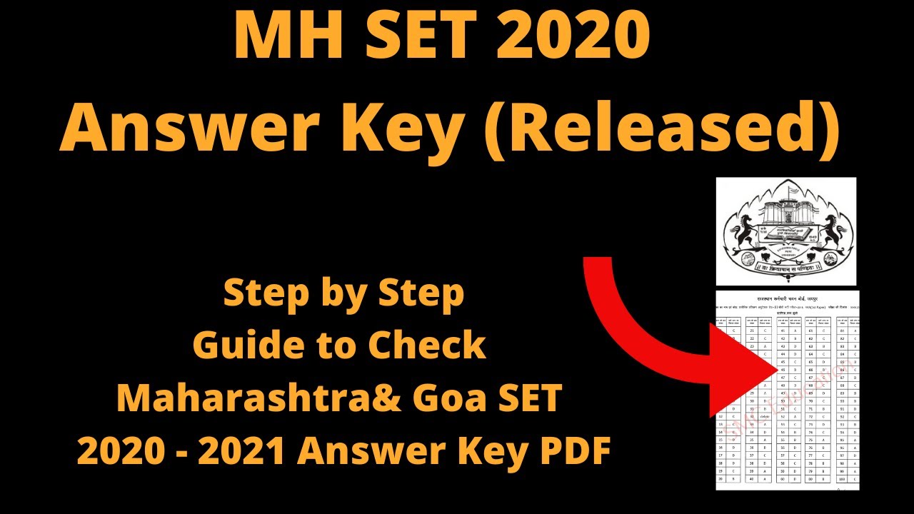 MH SET 2020 Answer Key (Released) - How to Check Maharashtra & Goa SET 2020 - 2021 Answer Key PDF