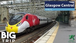 Trains At Glasgow Central, WCML - 19/8/18