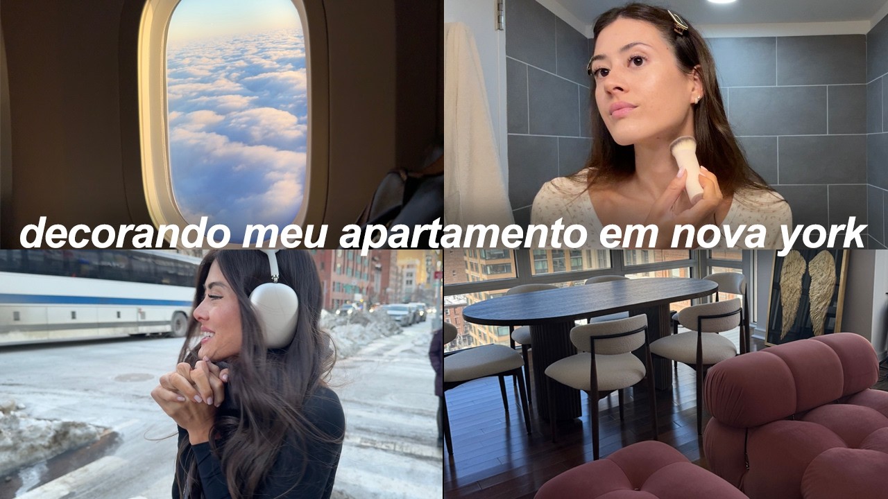 voltei para nyc em um frio de -25 e comprei móveis para meu apartamento