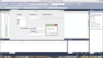 C# - Bài 4 - Sử dụng ComboBox - Phần 1
