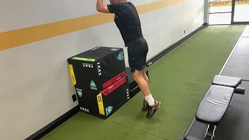 Depth drop to lateral bound to box jump