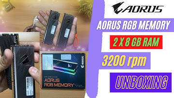 GIGABYTE AORUS DDR4 2x8GB RGB 3200 MHz RAMs