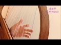ベイビーハープを弾こう（パッヘルベルのカノン）How to play "Pachelbel's Canon" by 12-string Baby Harp