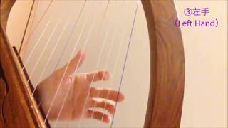 ベイビーハープを弾こう（パッヘルベルのカノン）How to play "Pachelbel's Canon" by 12-string Baby Harp