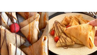 Crêpes au chocolat et caramel crêpes prestige كريب بريستيج بطريقة جديدة