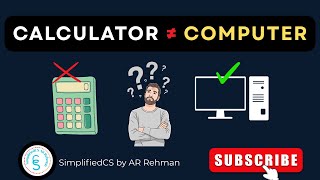 Why Calculator Is NOT a Computer? | Computing vs Computational Devices Explained