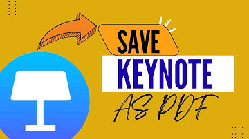 Keynote Tutorial: Save Your Slides as a PDF File - Here