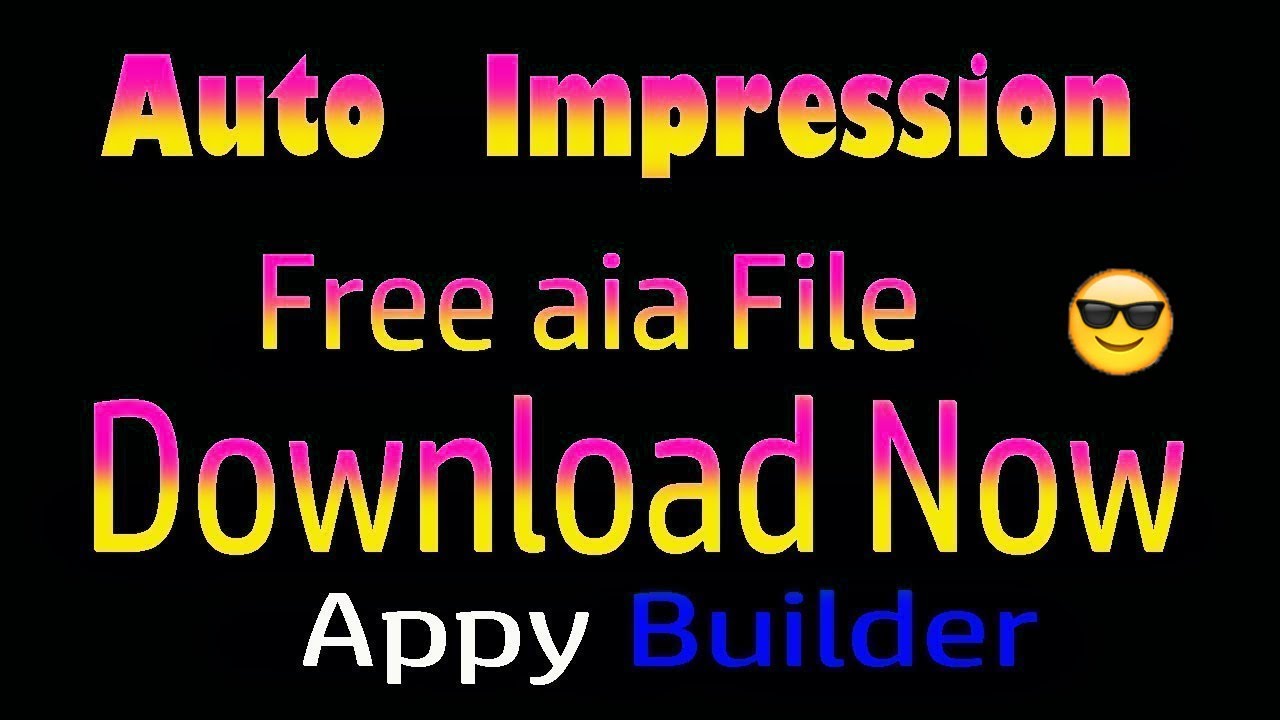Auto Impression Free Best Click app | AIA in Description | Appybuilder | Makeroid | 2018-2019