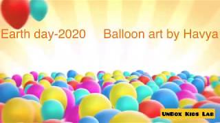 Balloon stamping.. DIY Art & Craft for kids #18 UnBox Kids Lab