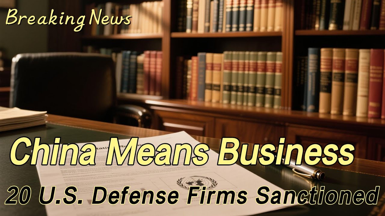 【Breaking】China Strikes Back: 20 U.S. Defense Contractors Sanctioned Over Taiwan Arms Sales