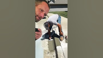 How to free form curb Ft Garcia Concrete #Concrete #shorts #greenscreen