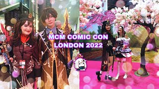 MCM COMIC CON 2022!! | vlog, haul + hu tao cosplay 👻