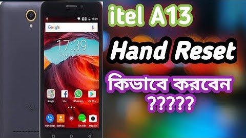 Itel A13 Factory Reset Details