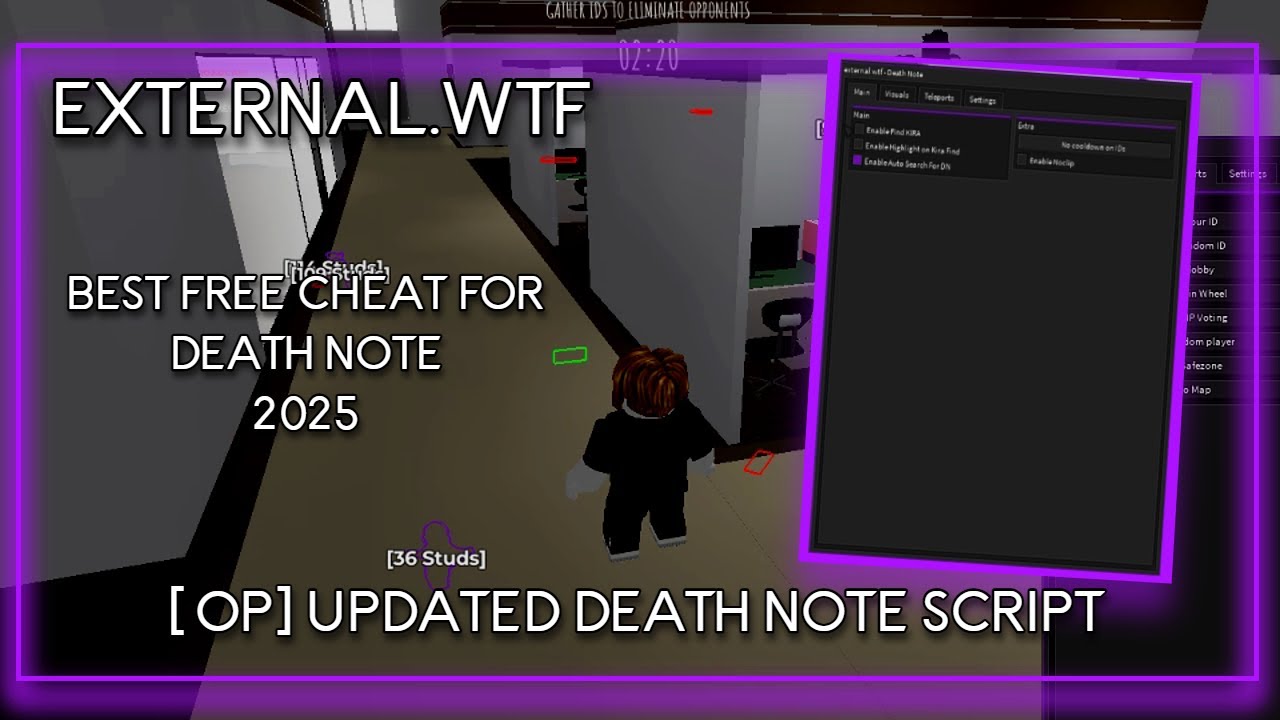 [OP] DEATH NOTE GUI SCRIPT [AUTO KIRA, AUTO FIND, TELEPORTS etc ...