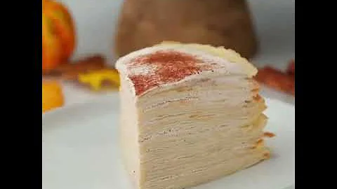 It's pumpkin spice season! Make this crêpe cake with International Delight® Pumpkin Pie Spice Cream