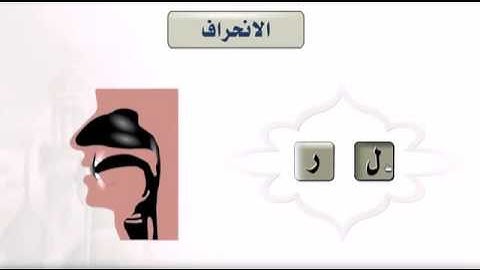 التجويد المبسط -  صفات الحروف - الانحراف
