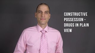 Constructive Possession - Drugs in Plain View