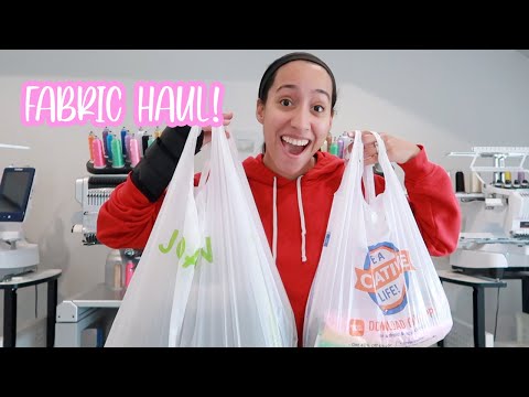 Hobby Lobby & Joann Fabric Haul! Best Selling Fabrics for my embroidery business