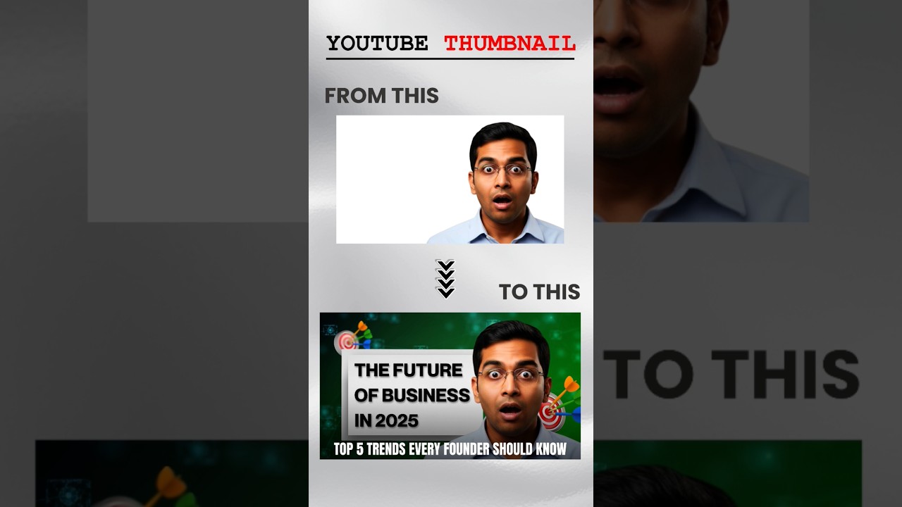 “From ordinary to attention-grabbing! 🚀This thumbnail screams ‘click me!’ — because great design 💥🔥💫