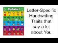 How to analyze handwriting letter by letter  letter specific traits i use d