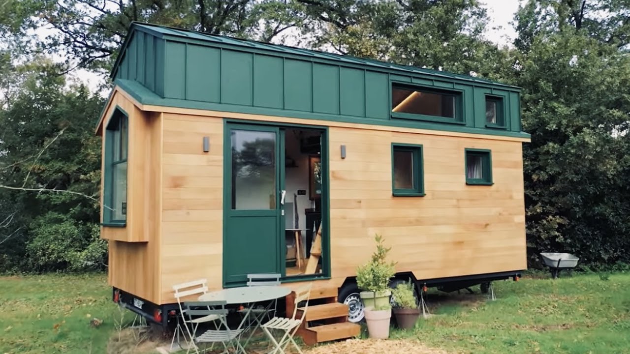 Image showcasing Superb Minimalist Tiny House On Wheels in France | Living Design For A ...