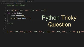Python Interview Questions and Answers | Guess The Output | Python Tricky Questions